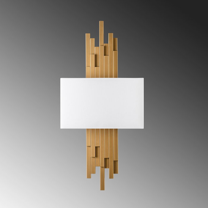 Opviq Axıs - 15111 Lámpara de Pared Dorado y Blanco Opviq Axıs - 15111 Lámpara de Pared Dorado y Blanco